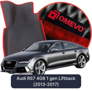 OMEVO 5D Pro EVA Fußmatten für Audi RS7 4G8 1 gen Liftback (2013-2019)