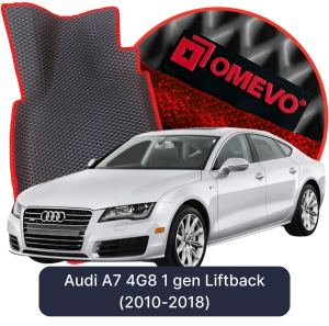 OMEVO 5D Pro EVA Fußmatten für Audi A7 4G8 1 gen Liftback (2010-2018)