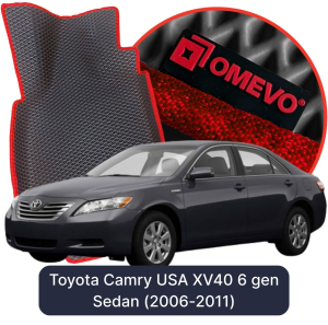 OMEVO 5D Pro EVA Fußmatten für Toyota Camry USA XV40 6 gen Limousine (2006-2011)