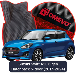 OMEVO 5D Pro EVA Fußmatten für Suzuki Swift A2L 6 gen Schrägheck 5-Türer (2017-2024)
