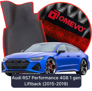 OMEVO 5D Pro EVA Fußmatten für Audi RS7 Performance 4G8 1 gen Liftback (2015-2019)