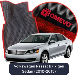 OMEVO 5D Pro EVA Fußmatten für Volkswagen Passat B7 7. Gen Limousine (2010-2015)