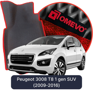 OMEVO 5D Pro EVA Fußmatten für Peugeot 3008 T8 1. gen SUV (2009-2016)