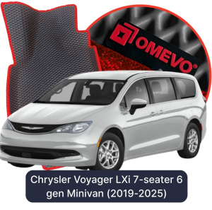 OMEVO 5D Pro EVA Fußmatten für Chrysler Voyager LXi 7-Sitzer 6 gen Minivan (2019-2025)