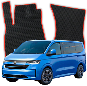 OMEVO EVA Fußmatten® für Volkswagen Transporter 5-Sitzer (Doppelkabine) T7 7 gen Van 5-Tuerer (2024-2025)