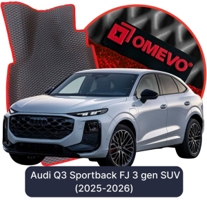 OMEVO 5D Pro EVA Fußmatten für  Audi Q3 Sportback FJ 3 gen SUV (2025-2026)