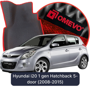 OMEVO 5D Pro EVA Fußmatten für Hyundai i20 1 gen Schrägheck 5-Tuerer (2008-2015)