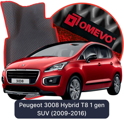EVA Autoteppiche OMEVO für Peugeot 3008 Hybrid T8 1. gen SUV (2009-2016)