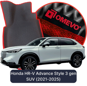 OMEVO 5D Pro EVA Fußmatten für Honda HR-V Advance Style 3. Generation SUV (2021-2025)