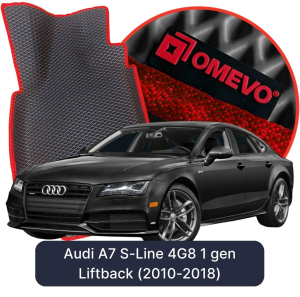 OMEVO 5D Pro EVA Fußmatten für Audi A7 S-Line 4G8 1 gen Liftback (2010-2018)