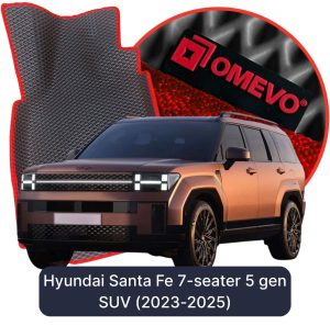 OMEVO 5D Pro EVA Fußmatten für Hyundai Santa Fe 7-Sitzer 5. Generation SUV (2023-2025)