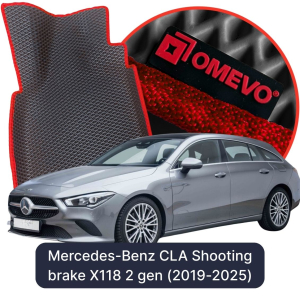OMEVO 5D Pro EVA Fußmatten für Mercedes-Benz CLA Shooting Brake X118 2. Generation Kombi (2019-2025)