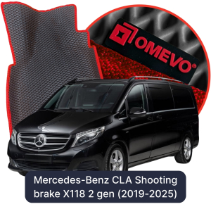 OMEVO 5D Pro EVA Fußmatten für Mercedes-Benz V-Klasse 3-Sitzer W447 3. Generation Minivan (2014-2025)