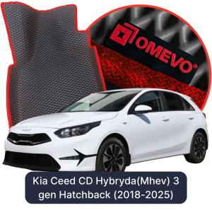 OMEVO 5D Pro EVA Fußmatten für Kia Ceed CD Hybrid (MHEV) 3. Gen Hatchback (2018-2025)