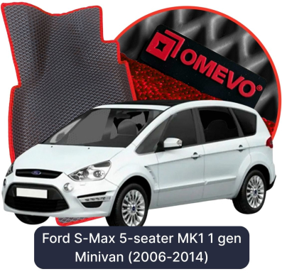 EVA Autoteppiche OMEVO für Ford S-Max 5-Sitzer MK1 1. gen Minivan (2006-2014)