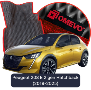 OMEVO 5D Pro EVA Fußmatten für Peugeot 208 E 2. gen Hatchback 5 Türer (2019-2025)