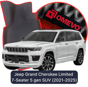 OMEVO 5D Pro EVA Fußmatten für Jeep Grand Cherokee Limited 7-Sitzer 5. Gen SUV (2021-2025)