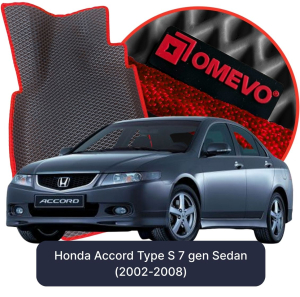 OMEVO 5D Pro EVA Fußmatten für Honda Accord Type S 7. Generation Limousine (2002-2008)