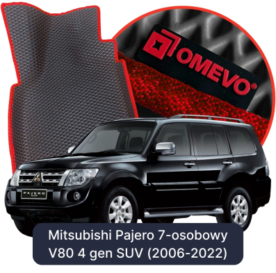 EVA Autoteppiche OMEVO für Mitsubishi Pajero 7-Sitzer V80 4. Generation SUV (2006-2022)