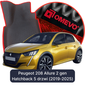 OMEVO 5D Pro EVA Fußmatten für Peugeot 208 Allure 2. gen Hatchback (2019-2025)