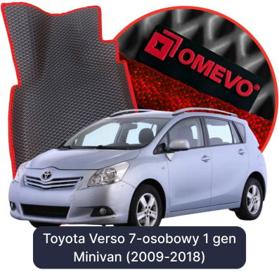 EVA Autoteppiche OMEVO für Toyota Verso 7-Sitzer 1. Gen Minivan (2009-2018)