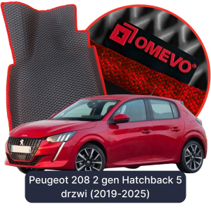 OMEVO 5D Pro EVA Fußmatten für Peugeot 208 2. gen Hatchback (2019-2025)