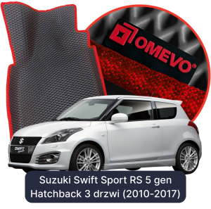 OMEVO 5D Pro EVA Fußmatten für Suzuki Swift Sport RS 5 gen Hatchback 3-türig (2010-2017)
