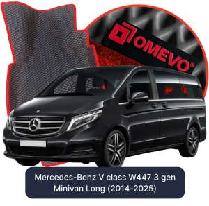 OMEVO 5D Pro EVA Fußmatten für Mercedes-Benz V-Klasse W447 3. Generation Minivan (2014-2025)