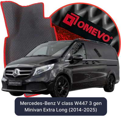 EVA Autoteppiche OMEVO für Mercedes-Benz V-Klasse W447 3. Generation Minivan Extra Long (2014-2025)