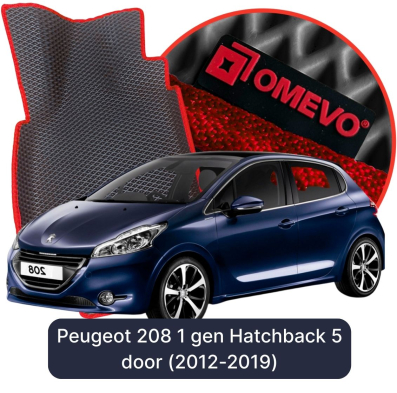 EVA Autoteppiche OMEVO für Peugeot 208 1. gen Hatchback (2012-2019)