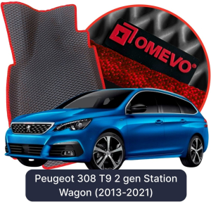 OMEVO 5D Pro EVA Fußmatten für Peugeot 308 T9 2. gen Kombi (2013-2021)