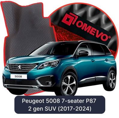 EVA Autoteppiche OMEVO für Peugeot 5008 7-Sitzer P87 2. gen SUV (2017-2024)