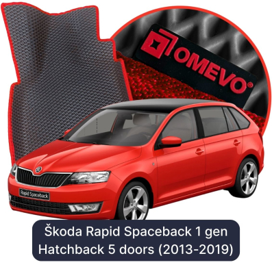 EVA Autoteppiche OMEVO für Škoda Rapid Spaceback 1. gen Hatchback 5 Türen (2013-2019)