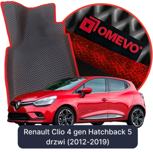 OMEVO 5D Pro EVA Fußmatten für Renault Clio 4 gen Hatchback 5 Türen (2012-2019)