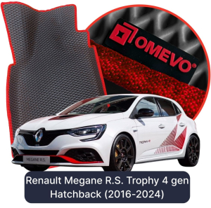 OMEVO 5D Pro EVA Fußmatten für Renault Megane R.S. Trophy 4 gen Hatchback 5 Türen (2016-2024)