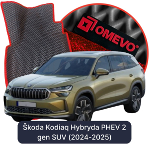 OMEVO 5D Pro EVA Fußmatten für Škoda Kodiaq 5-Sitzer Hybride PHEV 2 gen SUV (2024-2025)