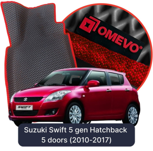 OMEVO 5D Pro EVA Fußmatten für Suzuki Swift 5 gen Hatchback 5 Türen (2010-2017)