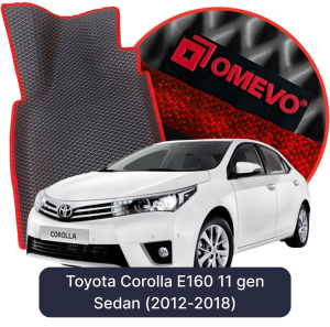 OMEVO 5D Pro EVA Fußmatten für Toyota Corolla E160 11 gen Limousine (2012-2018)