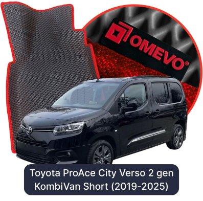 EVA Autoteppiche OMEVO für Toyota ProAce City Verso 5-Sitzer 2. Gen KombiVan 5 Türen (2019-2025)