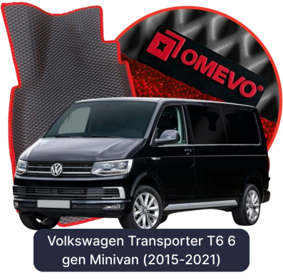 EVA Autoteppiche OMEVO für Volkswagen Transporter 9-Sitzer T6 6. Gen Minivan (2015-2021)