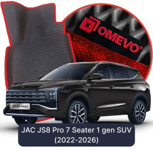 OMEVO 5D Pro EVA Fußmatten für JAC JS8 Pro 7-Sitzer 1 gen SUV (2022-2026)