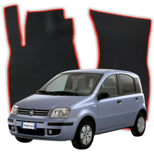 OMEVO EVA Fußmatten® für Fiat Panda 2-Sitzer 2 gen Minivan 5 Türen (2003-2012)