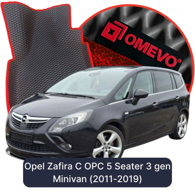 EVA Autoteppiche OMEVO für Opel Zafira C OPC 5-Sitzer 3 gen Minivan (2011-2019)