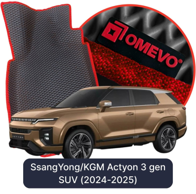 EVA Autoteppiche OMEVO für SsangYong/KGM Actyon 3 gen SUV (2024-2025)
