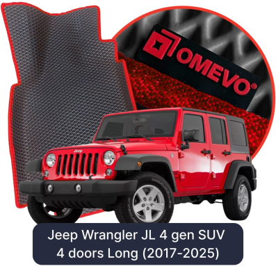 EVA Autoteppiche OMEVO für Jeep Wrangler JL 4. Gen SUV 4 Türen Long (2017-2025)