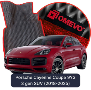 OMEVO 5D Pro EVA Fußmatten für Porsche Cayenne Coupe 9Y3 3. gen SUV (2018-2025)