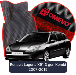 OMEVO 5D Pro EVA Fußmatten für Renault Laguna X91 3 gen Kombi (2007-2015)