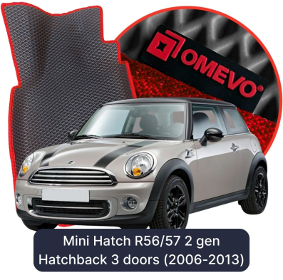 EVA Autoteppiche OMEVO für Mini Hatch R56/57 2. Generation Hatchback 3 Türen (2006-2013)
