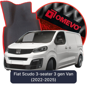 OMEVO 5D Pro EVA Fußmatten für Fiat Scudo 3-Sitzer 3. gen Van (2022-2025)