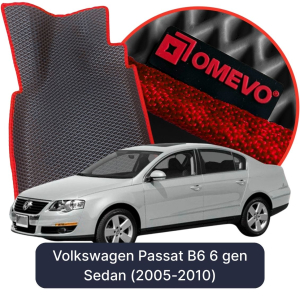 OMEVO 5D Pro EVA Fußmatten für Volkswagen Passat B6 6. Gen Limousine (2005-2010)